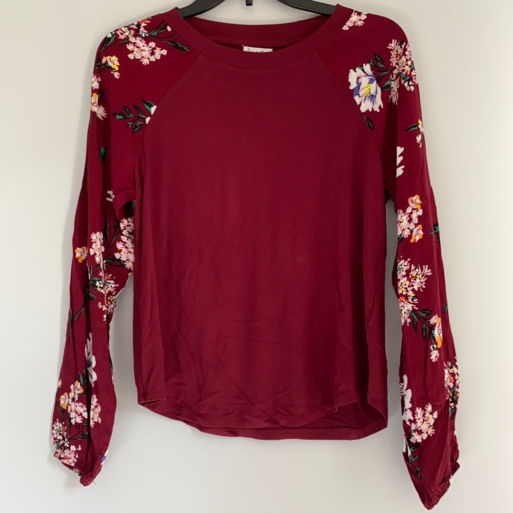 Love Fire Maroon top